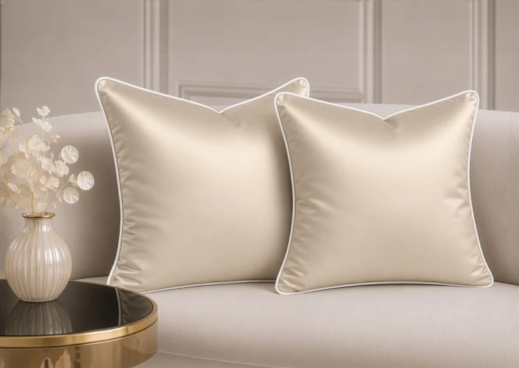 poszewka 70x80 z makosatyny bawełnianej sand beige