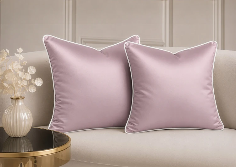 poszewka 70x80 z makosatyny bawełnianej POWDER PINK
