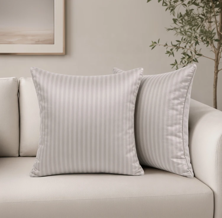 poszewka 40x40 z adamaszku beige