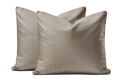 poduszka 50x60 adamaszek bawełniany taupe beż