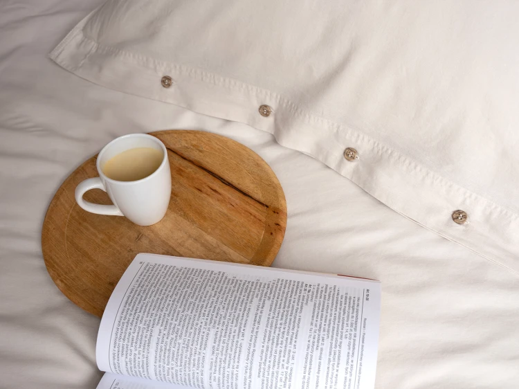 kpl pościeli bawełnianej beżowej z guzikami