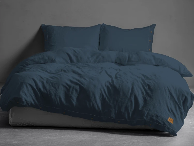 komplet pościeli denim z guzikami detexpol