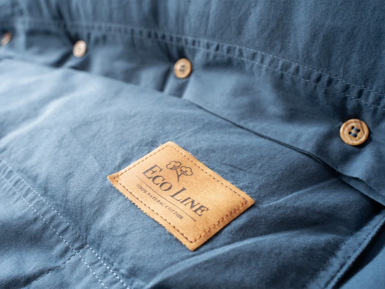 kołdra i poduszka z guzikami denim detexpol