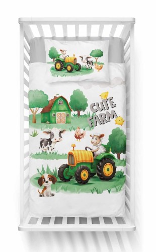 pościel dziecięca 90x120 farma detexpol 5509B