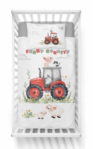 pościel dziecięca 100x135 farma świnki detexpol 5519B
