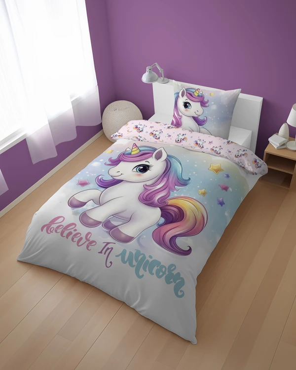 pościel młodzieżowa magic unicorn jednorożec