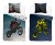 komplet pościeli bawełnianej 160x200+70x80 cross motor FLUO