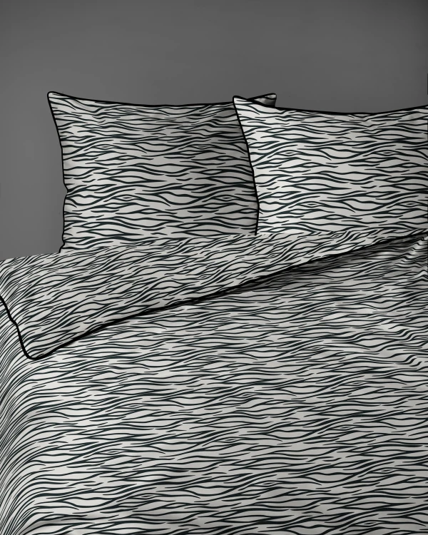 pościel lame perkal zebra paski