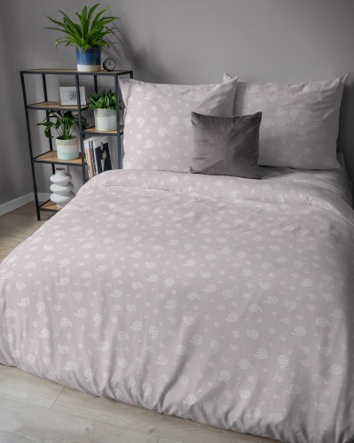komplet pościeli flanelowej wzór paisley różowy 220x200