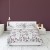 kołdra i poduszka flanela bawełniana natura kwiatki
