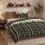 komplet pościeli świątecznej w kratkę krasnoludki flanela