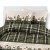 materiał tkanina wzór świąteczny w kratkę z krasnoludkami