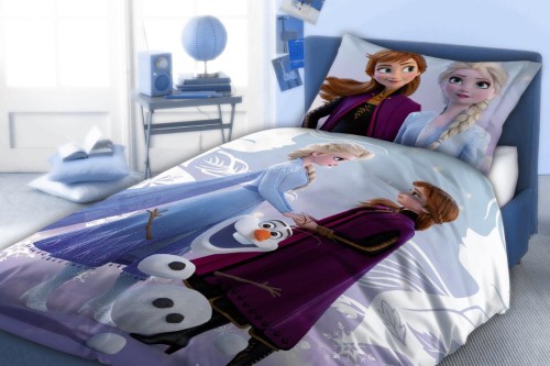 pościel kraina lodu anna elza olaf zimowa bawełna