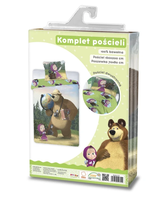 komplet pościeli 160x200 masza bajka