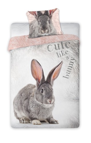 pościel bawełniana 160x200 króliczek wielkanocny bunny