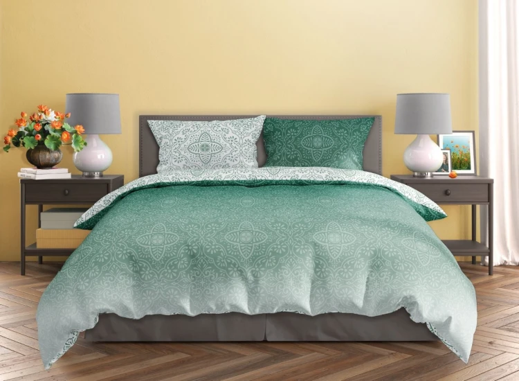 komplet pościeli milagro verde faro zielone ornamenty