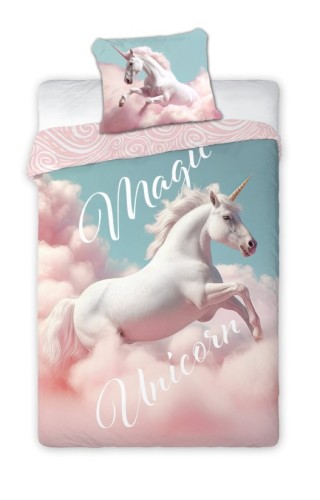 pościel bawełniana 140x200 jednorożec unicorn FARO
