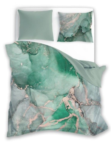 pościel 160x200 bawełna satynowa minerals minerały marmur zielony FARO